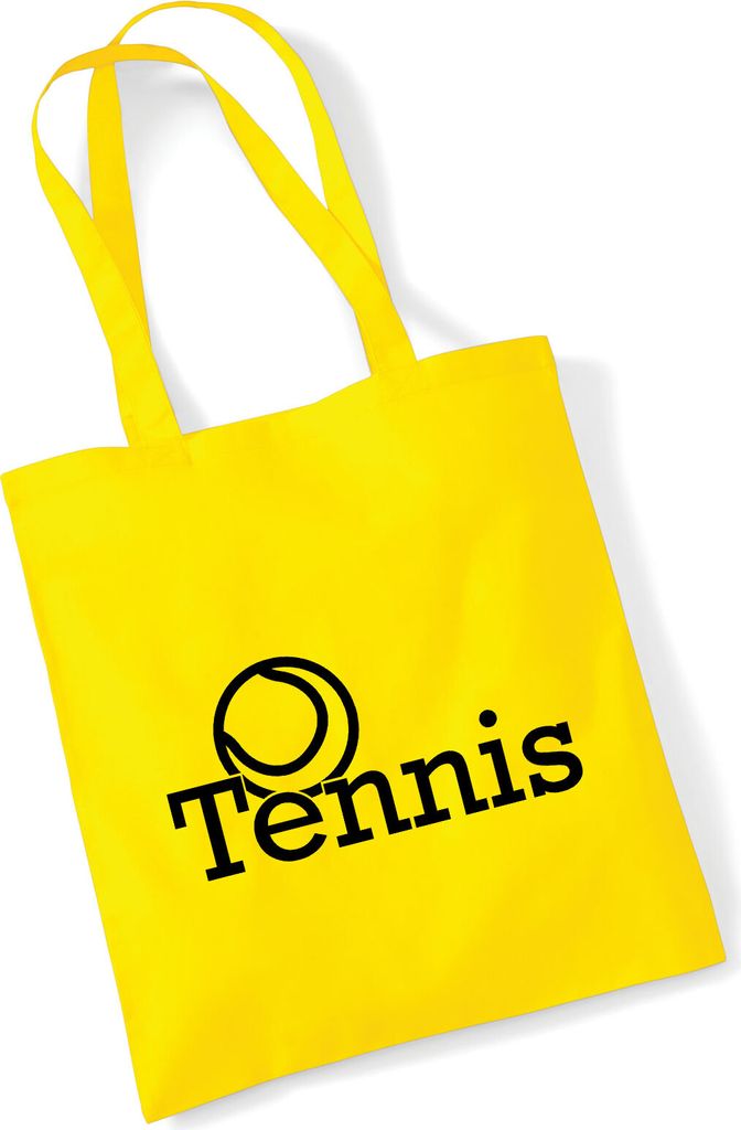 Huuraa Jutebeutel Tennis Ball 10 Liter Yellow Baumwolle Tasche Geschenkidee