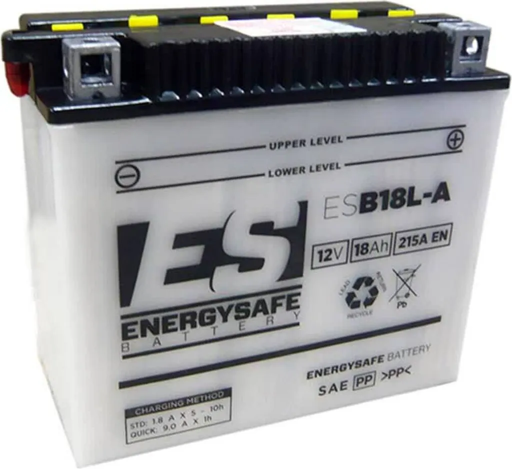 Batterie Moto 12V 18Ah Energysafe ESB18L-A Haute Performance Active