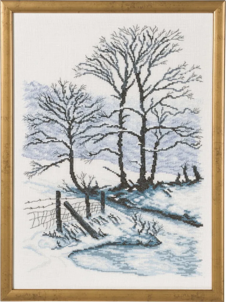 Occupez vos soirées d'hiver avec ce kit broderie Permin 90-7431 relaxant