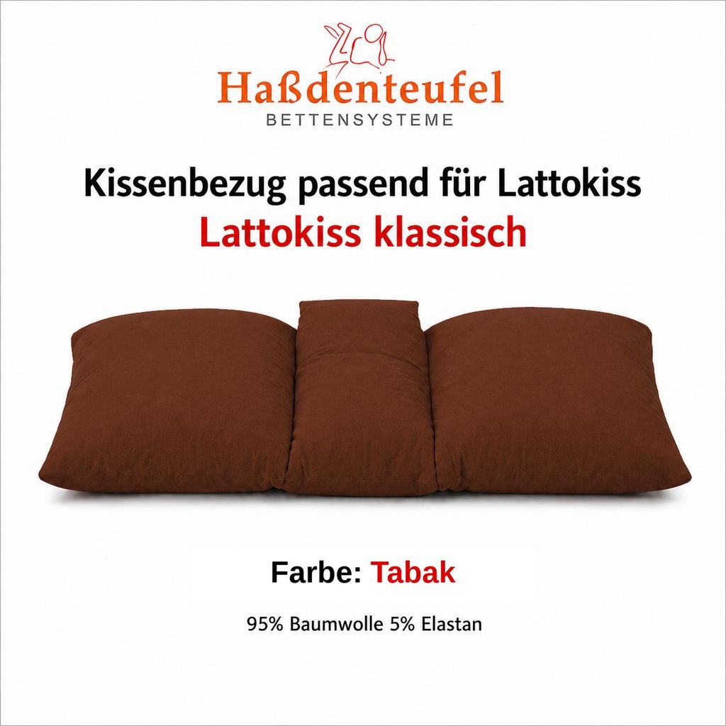 Kissenbezug passend für Lattoflex Lattokiss 35 × 80 cm Produktbild 