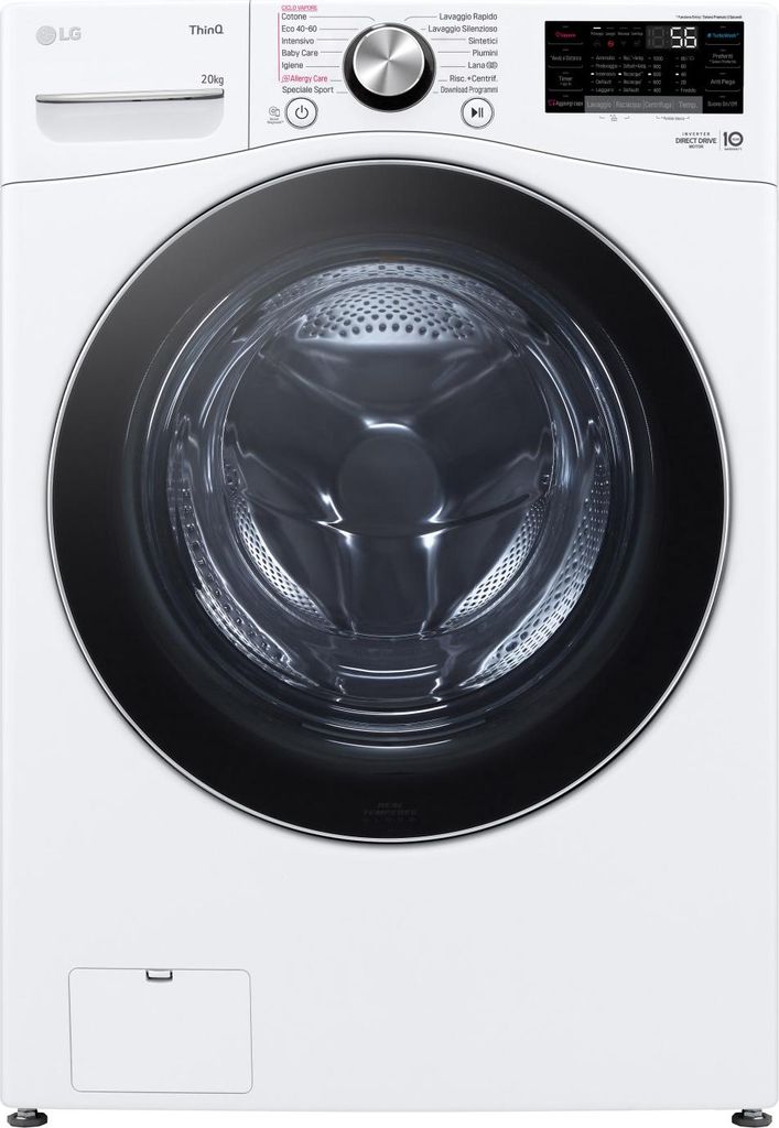 LG F0P3020TSWC Lavatrice capacità XL 20kg AI DD Serie P3 Immagine del prodotto 