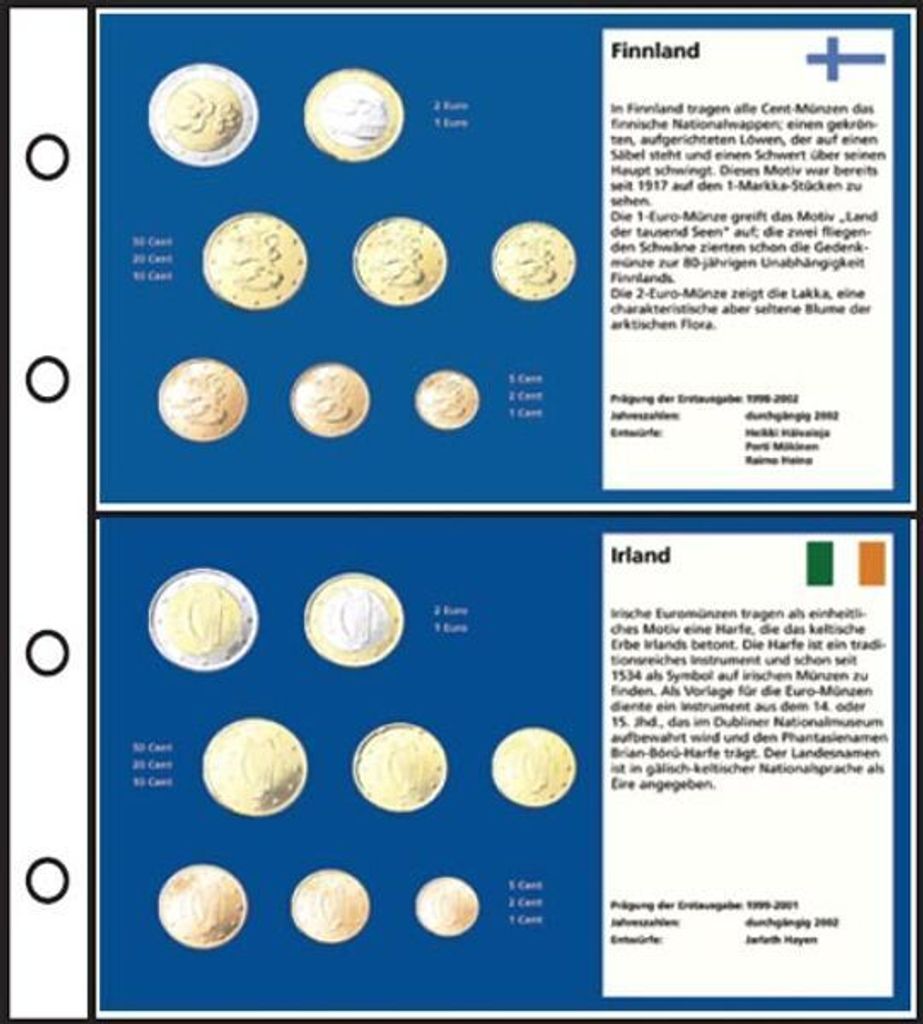 Prophila Collection 6 Stück Euro-Vordruck-Tabletts Irland, Produktbild 