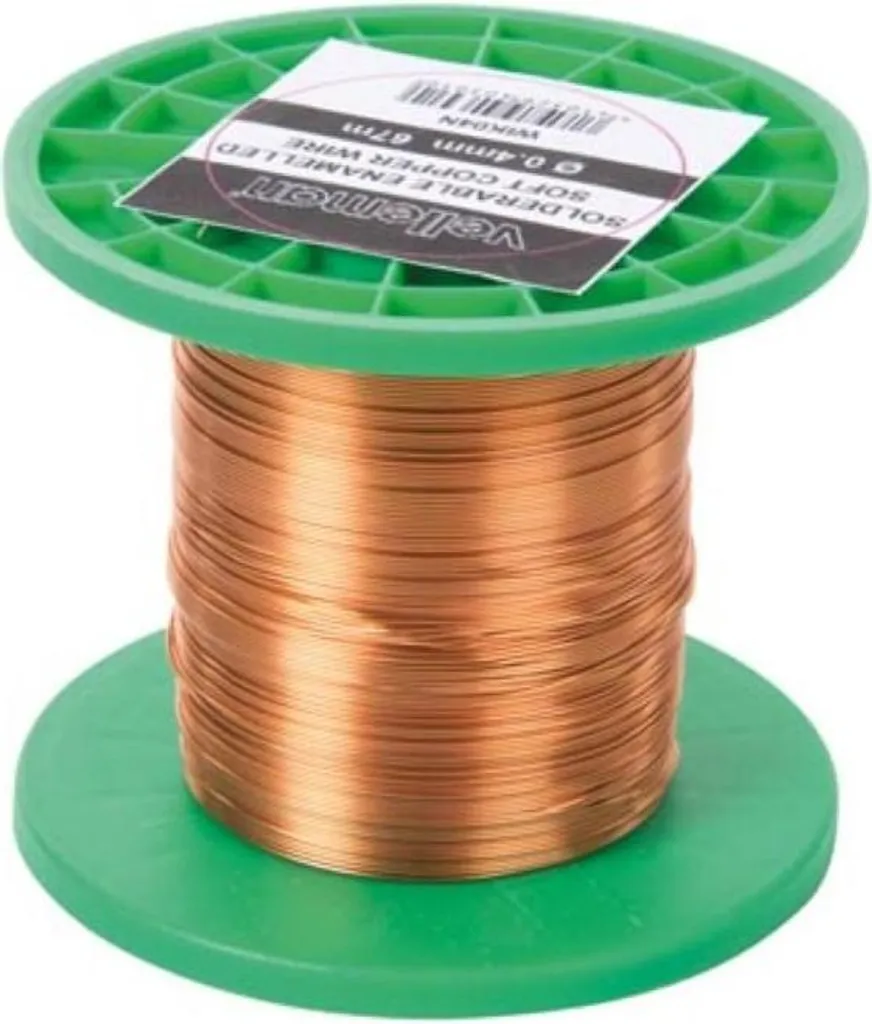 Fil de bobinage 0,4 mm - Bobine de 67m robuste avec résistance 9 Ohm