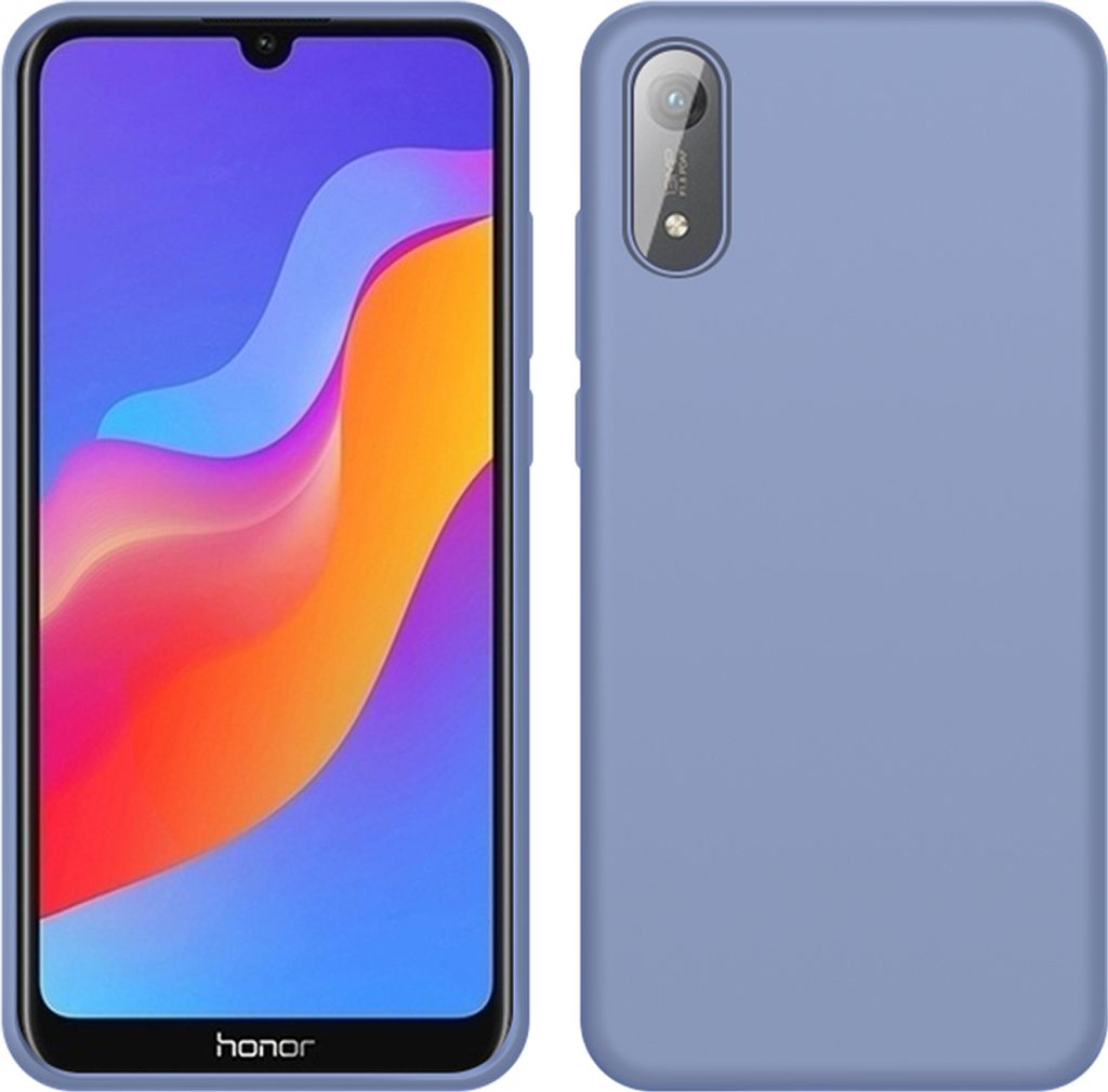Huawei Honor 8A Hülle, LaimTop Slim Flüssig Silikon Soft Gel Gummi Stoßfest Kratzfest Schutzhülle für Huawei Honor 8A Grau