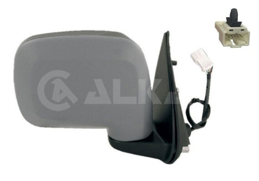 ALKAR 6122552 Außenspiegel Seitenspiegel Rechts für NISSAN TERRANO II (R20) Beheizt Konvex Grundiert Elektrisch
