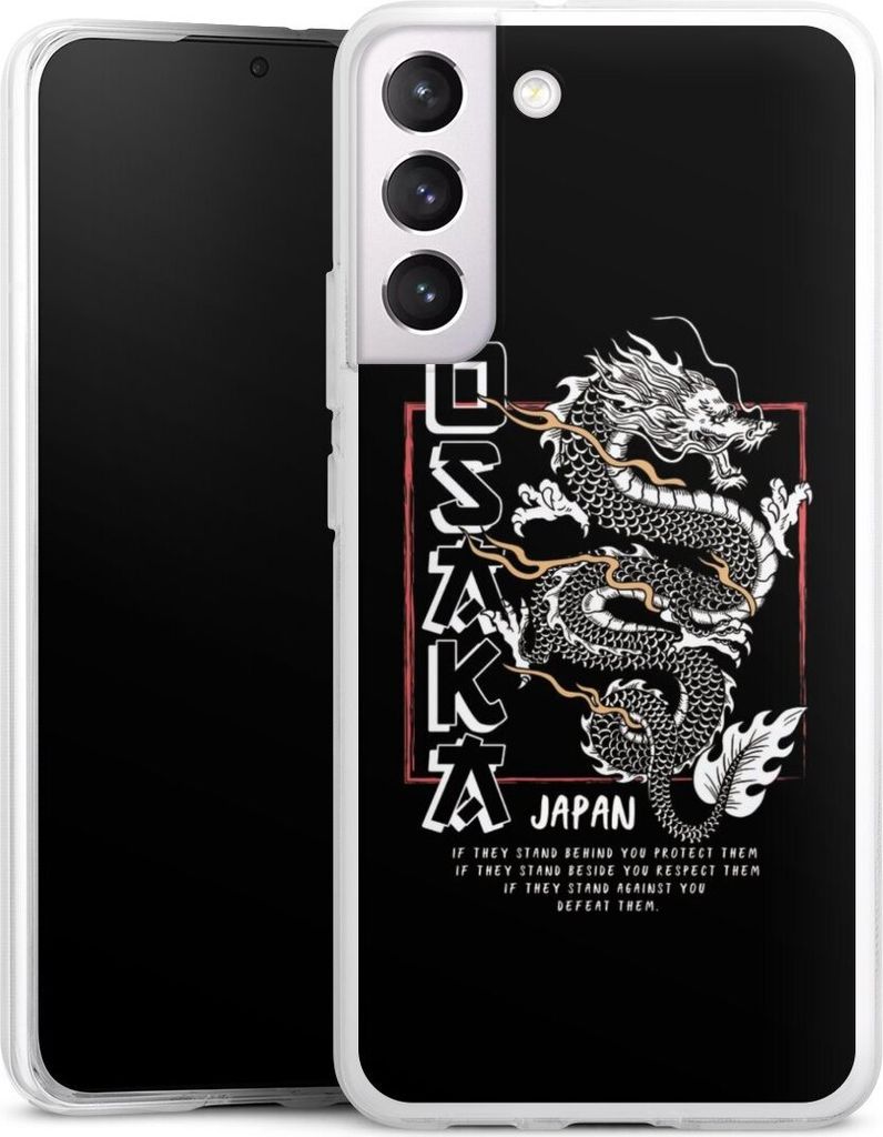 DeinDesign Handyhülle für Samsung Galaxy S22+ Silikon Hülle Case Smartphone Schutzhülle Drache Japan Meer