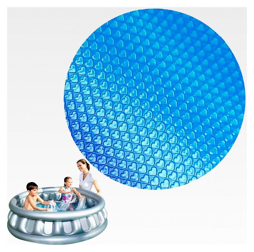 Solarabdeckplane für Pools, 300 cm zuschneidbare Solarfolie zur Wärmespeicherung, dicke Solarfolie, Abdeckung für Aufstellpools und Spas (rund)