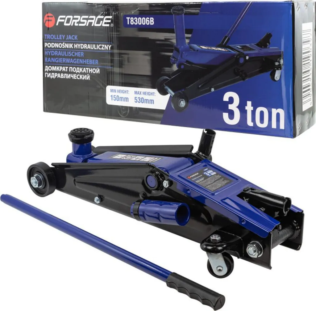 Cric Idraulico 3 Tonnellate Frog Jack per Auto Ribassate e Sportive