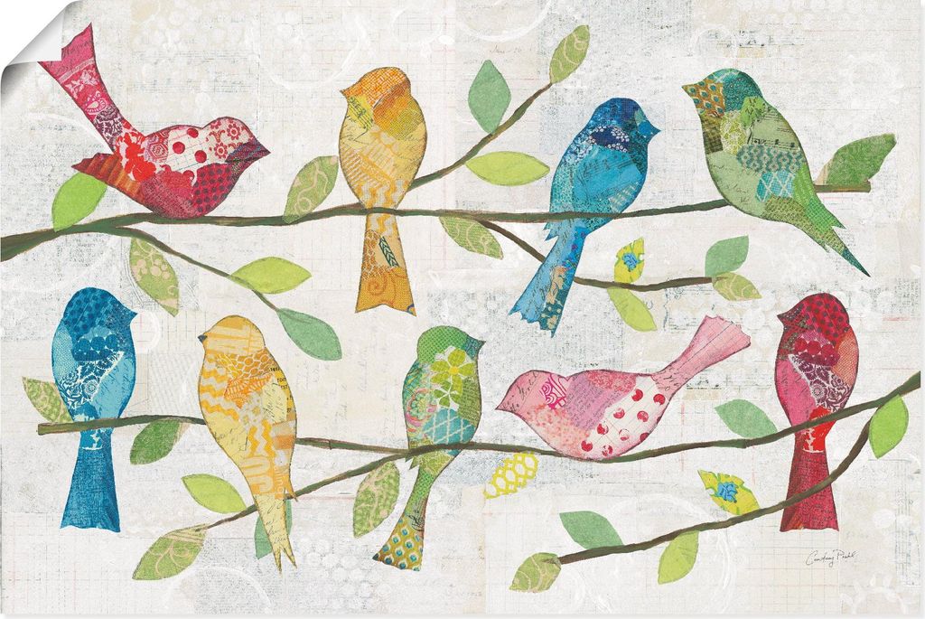 ARTland Poster Catching Up VI Größe: 90x60 cm