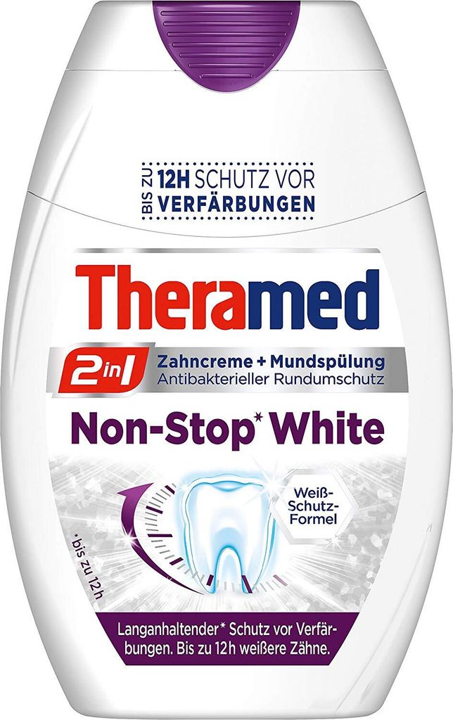 Theramed Zahncreme 2in1 Non-Stop White 75ml Produktbild 