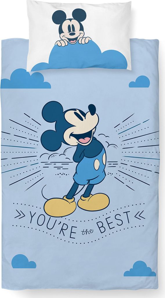 Mickey Mouse Bettlaken Du bist der Beste Produktbild 