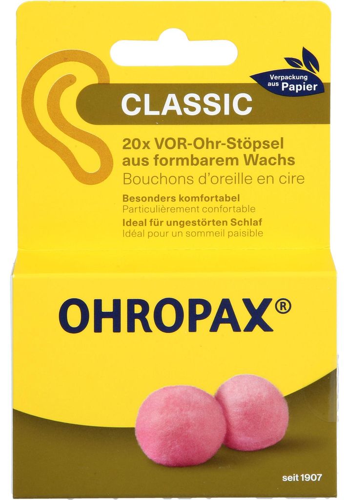OHROPAX Classic Wachs Vor-Ohr Stöpsel aus formbarem Wachs, Produktbild 