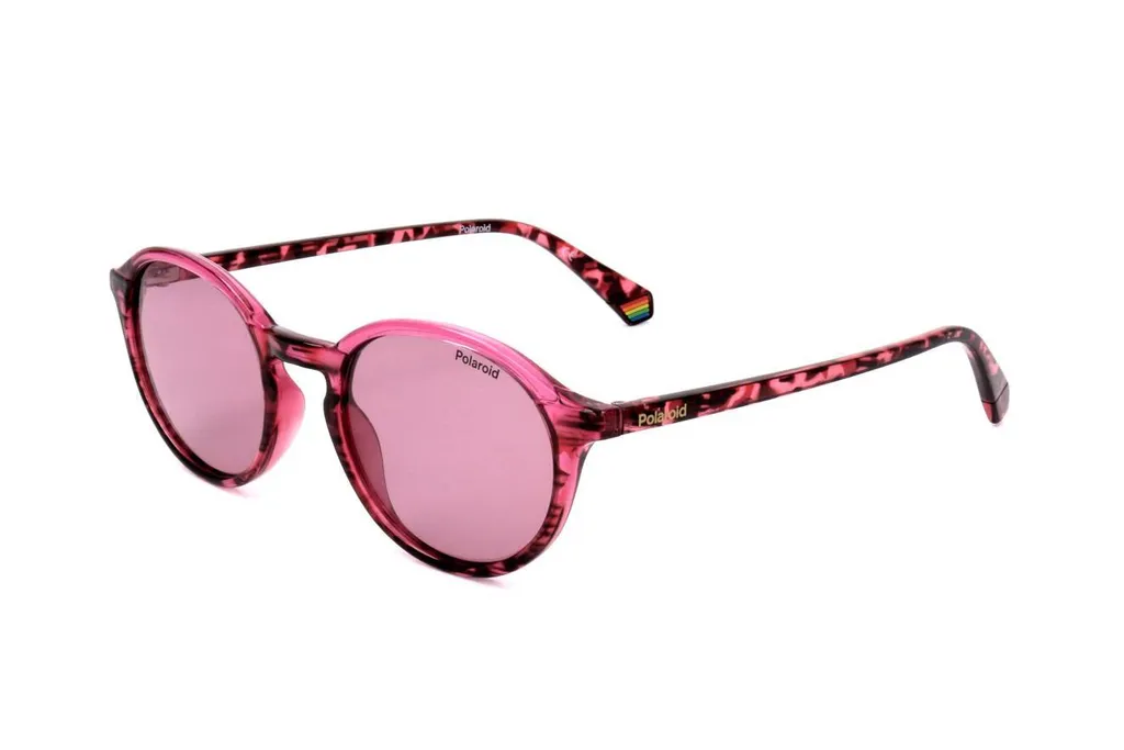 Lunettes de Soleil Roses Polarisées Polaroid Pld 6125_S Style Pantos