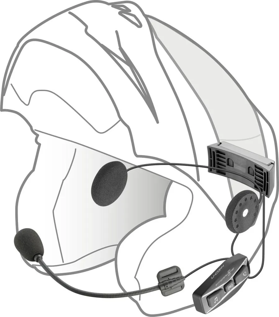 Interphone Kit Simple Système de communication sans bruit pour Casque - 6