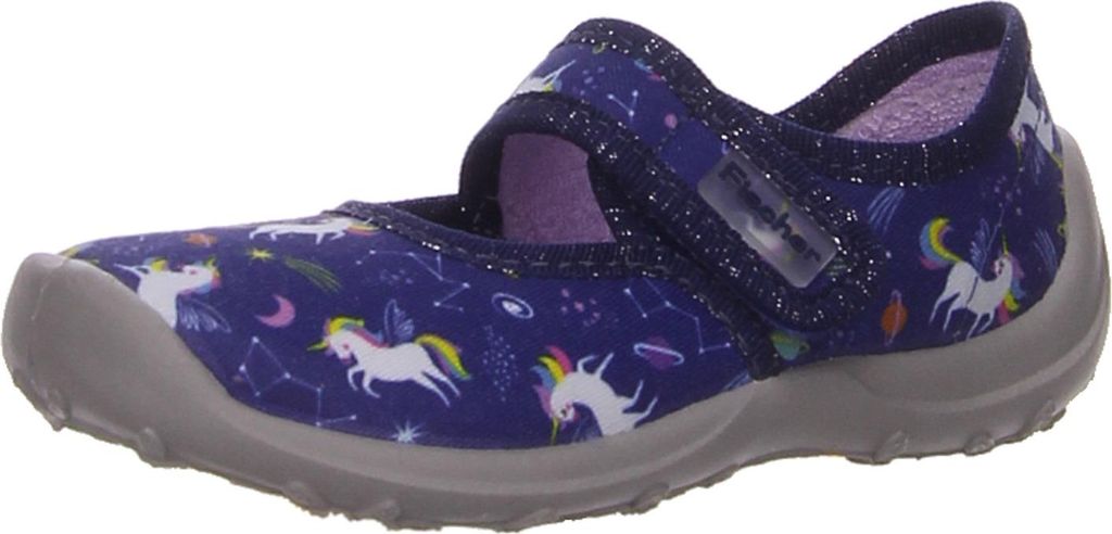 Fischer Markenschuhe Hausschuhe in blau, Gr. 33