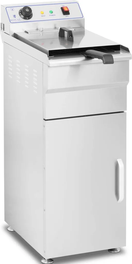 Friteuse électrique pour restaurant 16L 400V 6000W avec meuble intégré