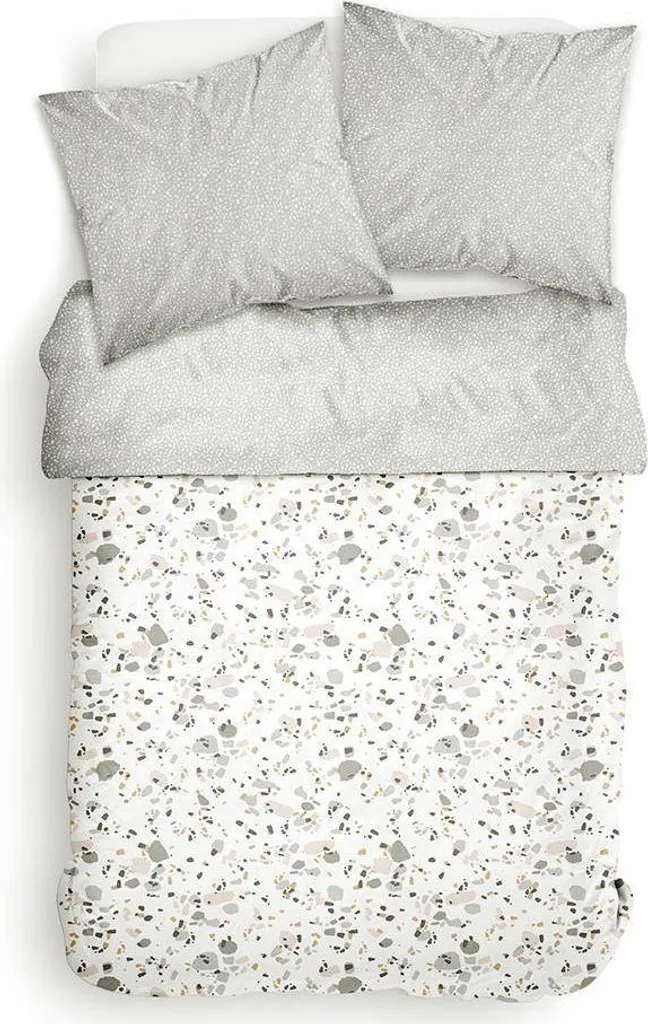 Set Letto Marmo 220x240 - Parure Matrimoniale Double-Face Elegante