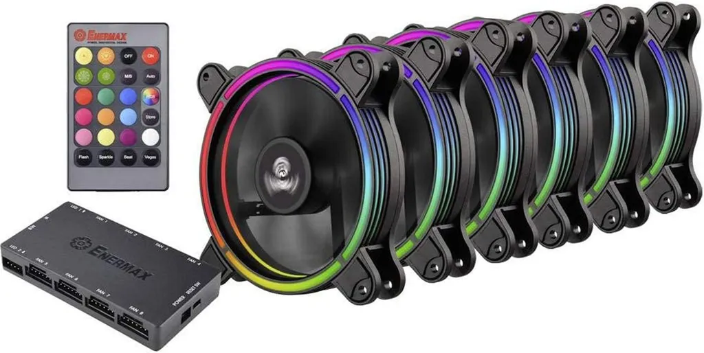 Ventilateur de Boîtier 120 mm Enermax Pack de 6 pour PC Gaming Haute Performance - 8