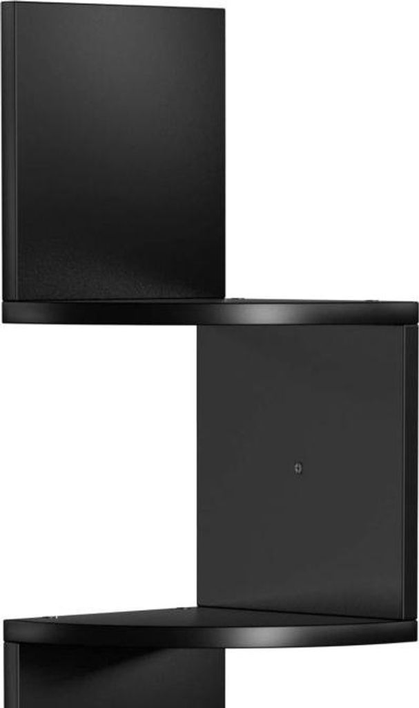 Rohová police VASAGLE 5 pater černá dřevěná 20x127,5 cm Obrázek produktu 