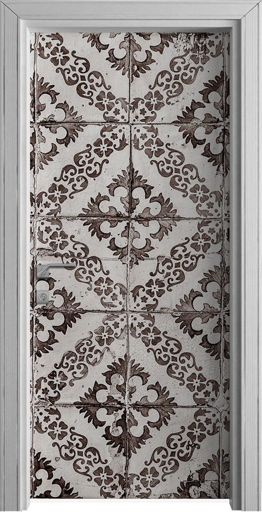 Tür Selbstklebende 90x210 cm Türfolie Türtapete Klebefolie - Ornamente Abstrakt