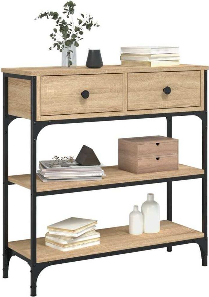 " "Konsolentisch/Beistelltisch Moderner design - Sofatisch für Wohnzimmer - Sonoma-Eiche 72,5x25x75 cm Holzwerkstoff NeuMöbel 6495909