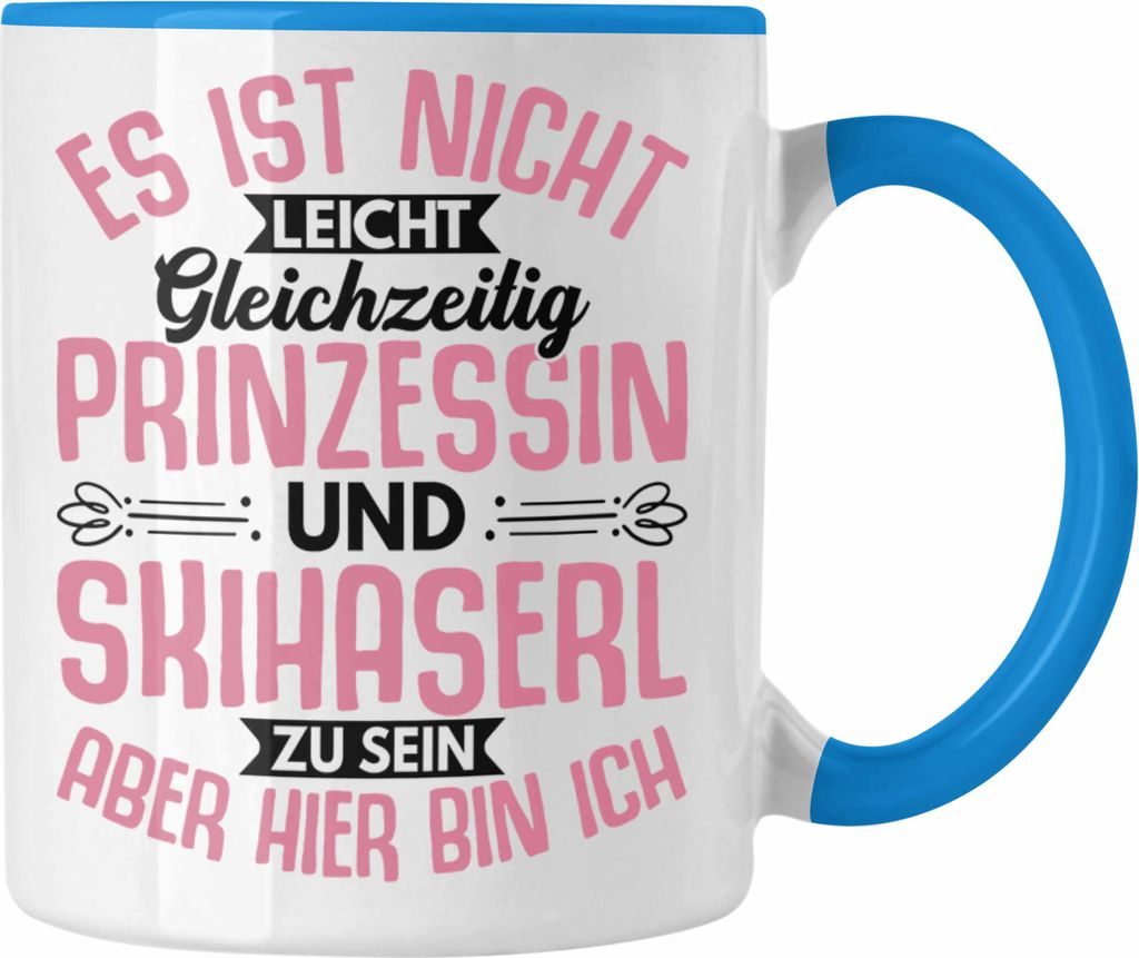 Trendation - Ski Damen Tasse Geschenk Skihaserl Produktbild 