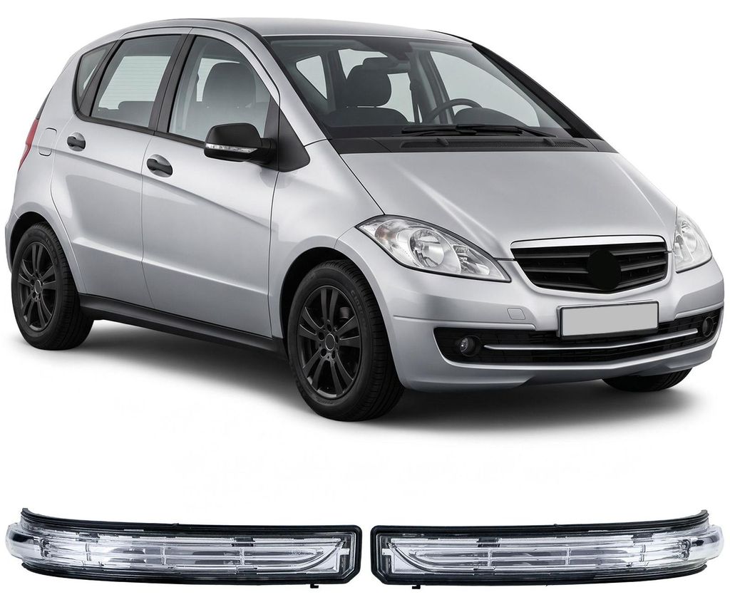 Spiegel Blinker Außenspiegel LINKS + RECHTS für Mercedes A-Klasse W169 2008-2012 – Produktansicht