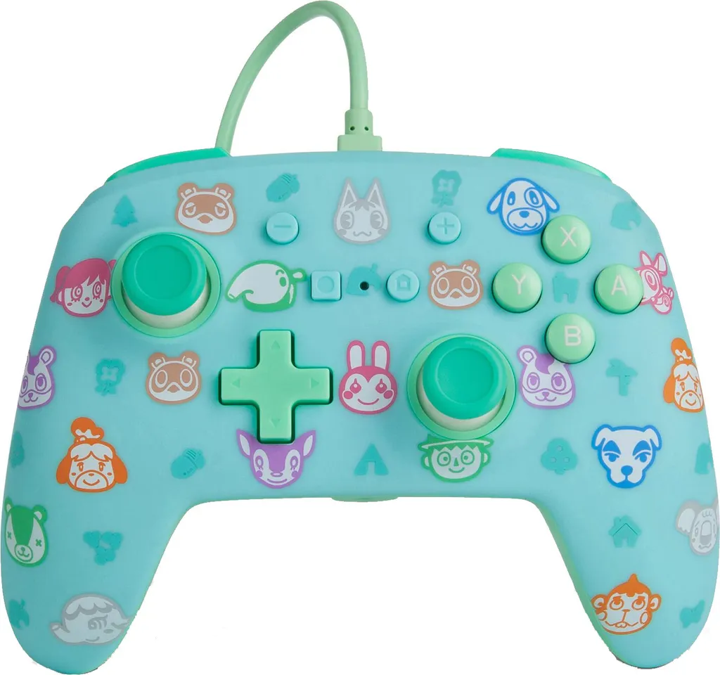 Manette pour Jouer à Animal Crossing sur Nintendo Switch Style Pro Vert