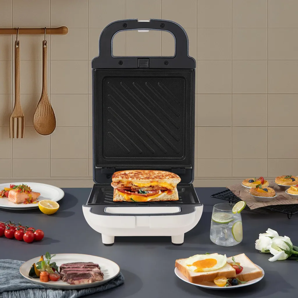 Sandwich Maker électrique pour petit-déjeuner rapide - 650W Compact
