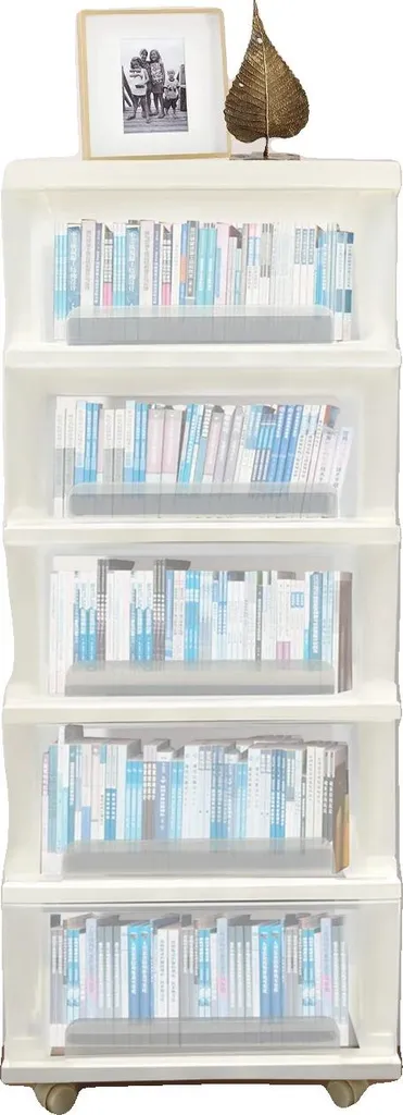 Stop au désordre : Meuble de rangement 5 tiroirs blanc mobile compact