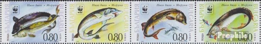 Briefmarken Bulgarien 2004 Mi 4678-4681 Viererstreifen (kompl.Ausg.) postfrisch Weltweiter Naturschutz