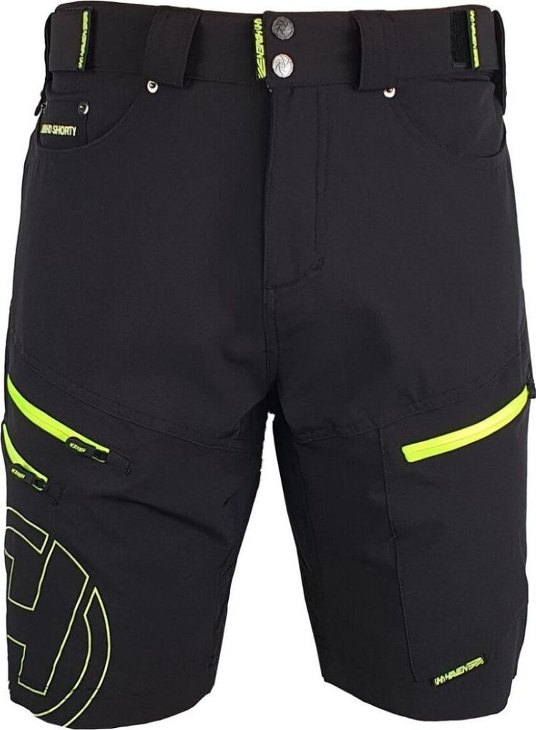 HAVEN Fahrradshorts ohne Träger - NAVAHO SHORTY - Schwarz/Grün M