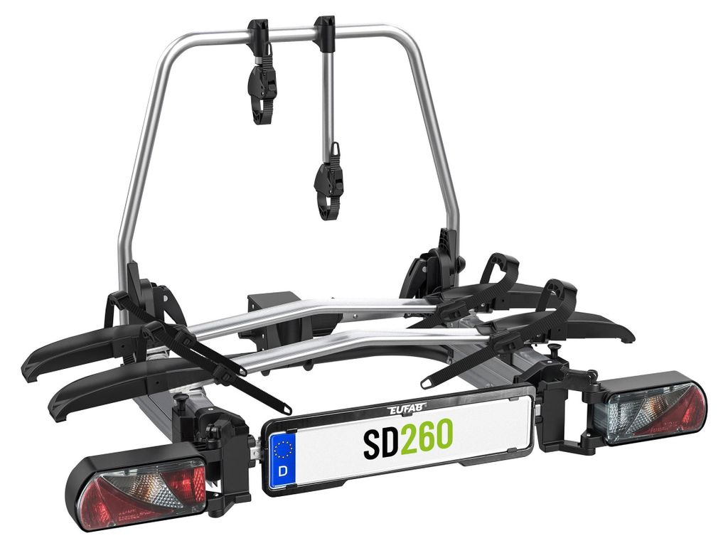 EUFAB 11596 Anhängerkupplung Fahrradträger 2-Fahrräder 60kg Produktbild 