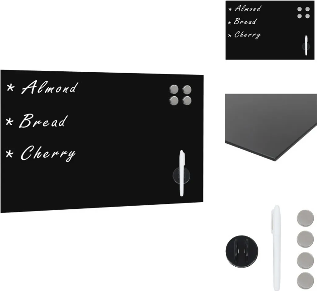 Lavagna Magnetica vidaXL in Vetro 50x30 cm - Spazio alle tue Idee