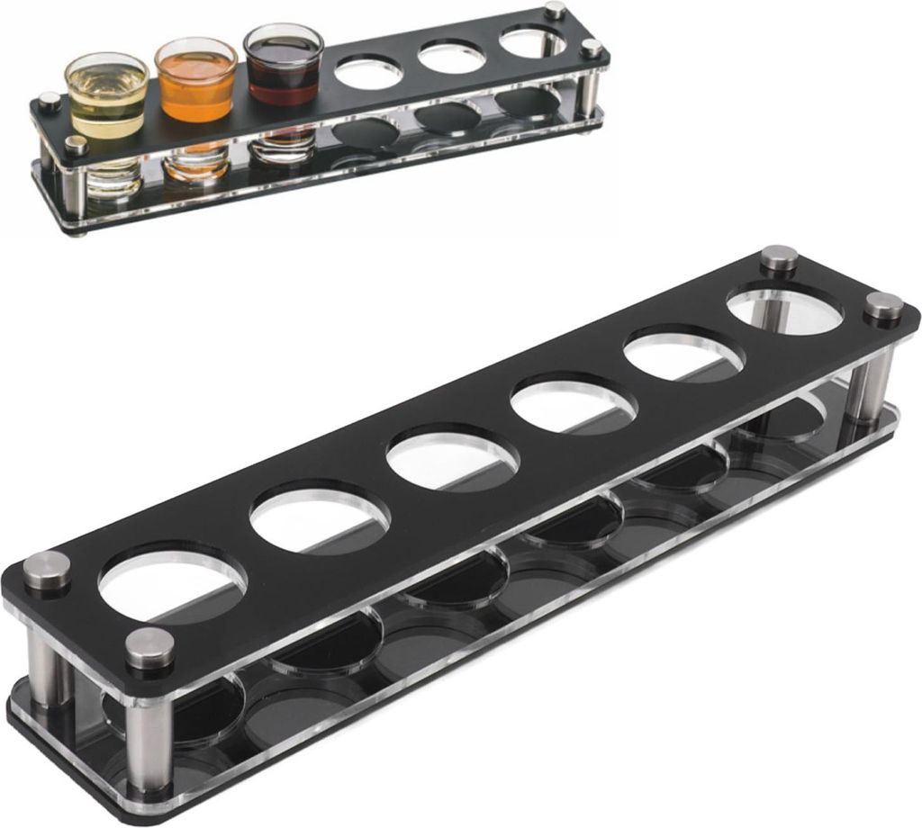 Weinflasche Display Halter Acryl stoßfest dekorative Weinflasche Rack für Home Bar 1X6 6 Kopf Kombination Cup Holder