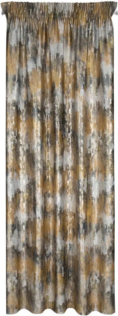 Rideau moutarde 140x270 Tina Eurofirany en tissu haut de gamme