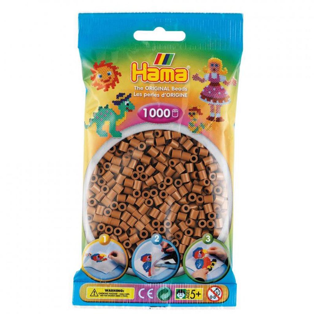 Hama Bügelperlen midi nougat im Beutel 5,0 mm 1.000 Produktbild 