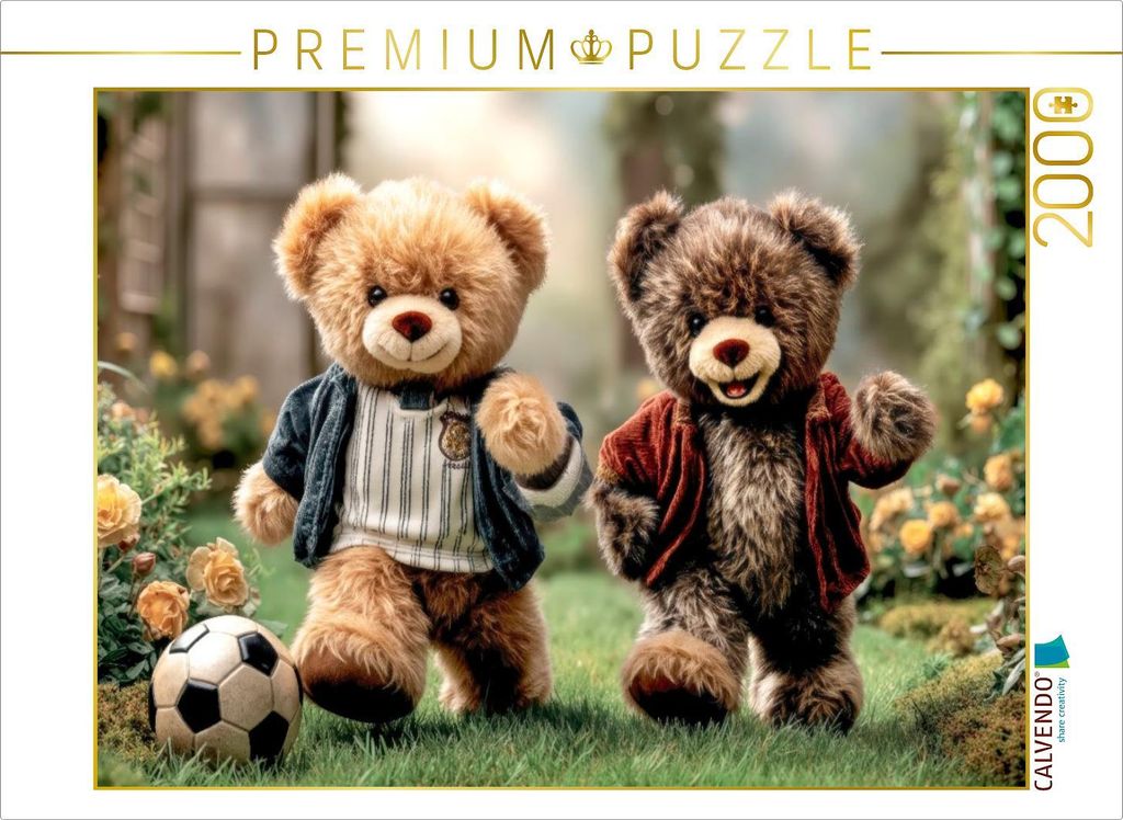 CALVENDO Puzzle Fußballspielen ist einfach toll | 2000 Teile Lege-Größe 90x67cm Foto-Puzzle für glückliche Stunden
