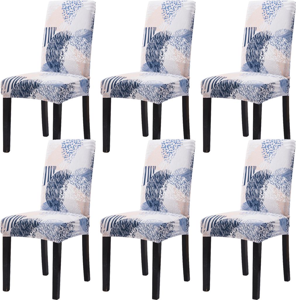 6 Pack Stretch Chair Cover Odnímatelný kryt židle pro Obrázek produktu 