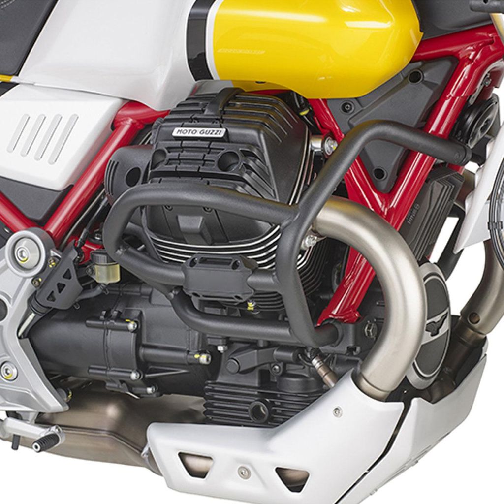 Motorschutzbügel Stahl Schwarz für MOTO GUZZI V85 TT 2019 von Kappa