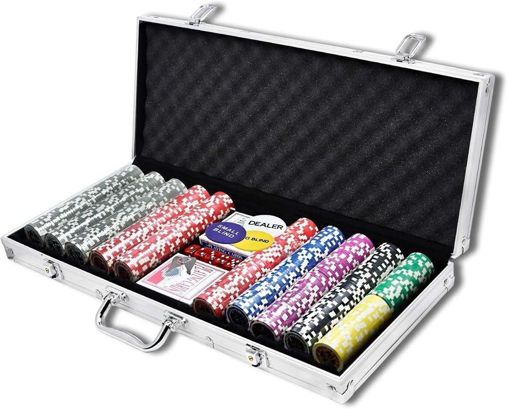 Coffret de poker QEENTOE, ensemble de poker avec mallette Image du produit 