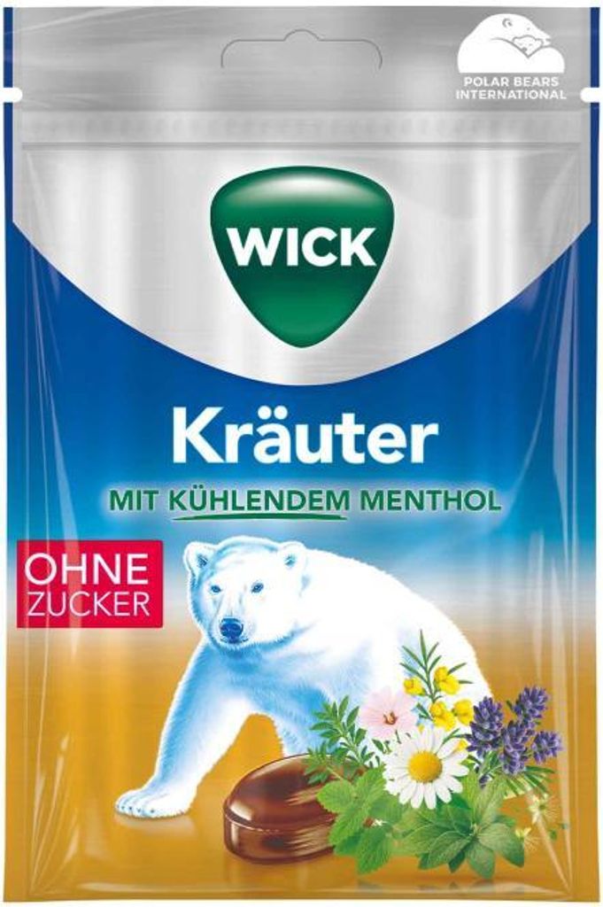 Wick Kräuter ohne Zucker 72g