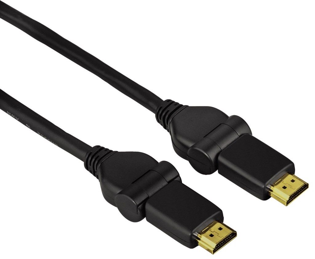 HAMA High Speed HDMI -Kabel, St.- St., Rotation, vergoldet, Ethernet, 3,0 m (122111)