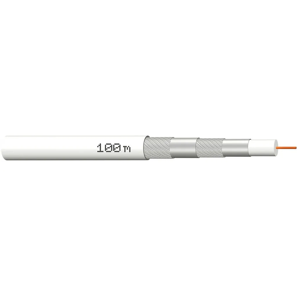 Câble Coaxial 120dB Quadruple Blindage 100m conducteur 1,1mm
