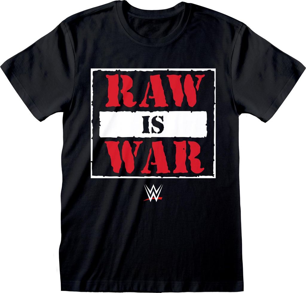 WWE T-Shirt Herren RAW Is WAR schwarz S