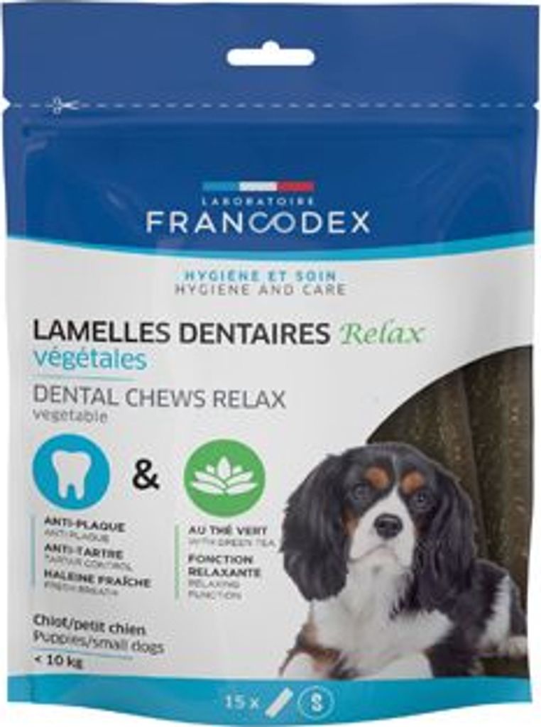 Francodex Relax tranches à mâcher S/M pour chiens 15pcs Image du produit 