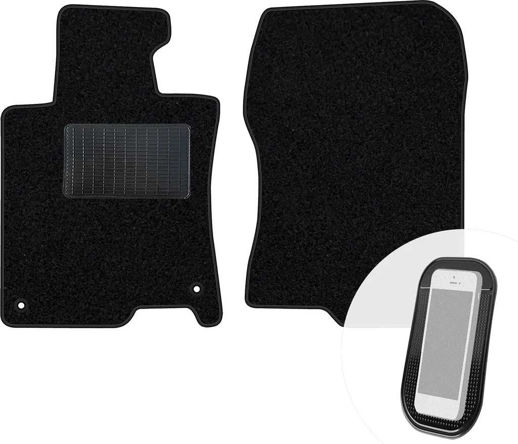 Set 2 Tappetini Anteriori Velours Neri per Honda Accord VIII 2008-2015