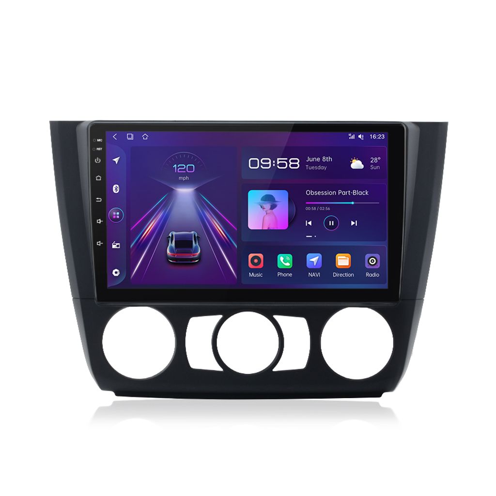 Android 12 8-Kern Autoradio für BMW 1ER E81 E82 E88 GPS-Navi