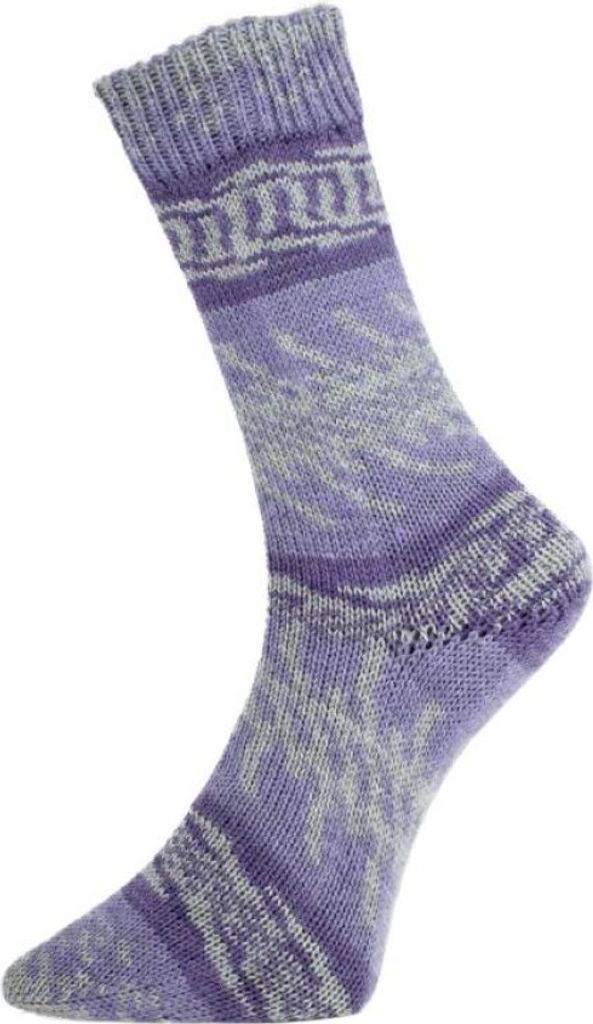 Pro Lana Fjord Socks 100g 192 violet-grau Color