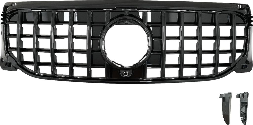 Kühlergrill für Mercedes GLB-Klasse X247 2019-2023 GT-R Panamericana Design Schwarz